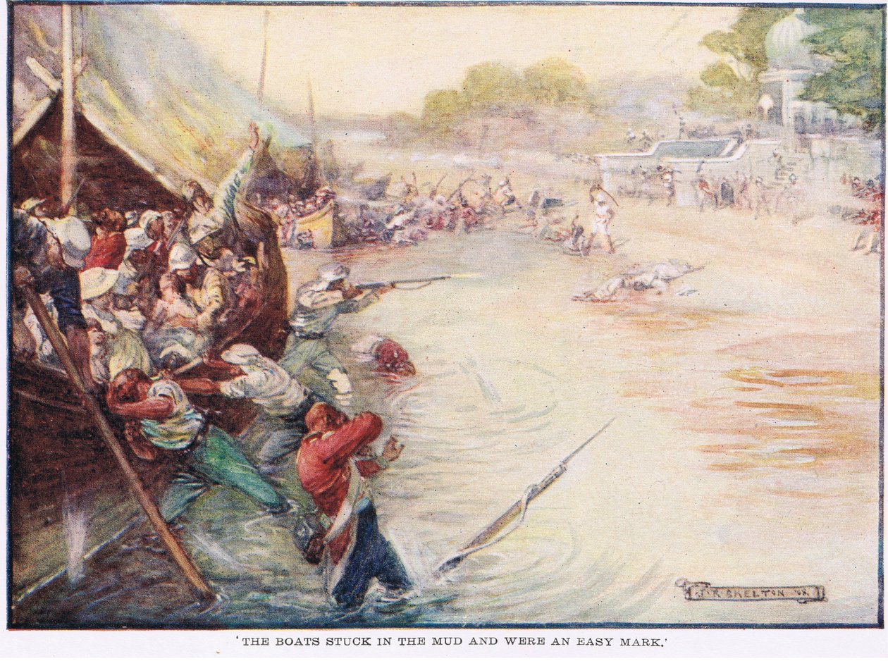 Les bateaux coincés dans la boue étaient une cible facile - Joseph Ratcliffe Skelton