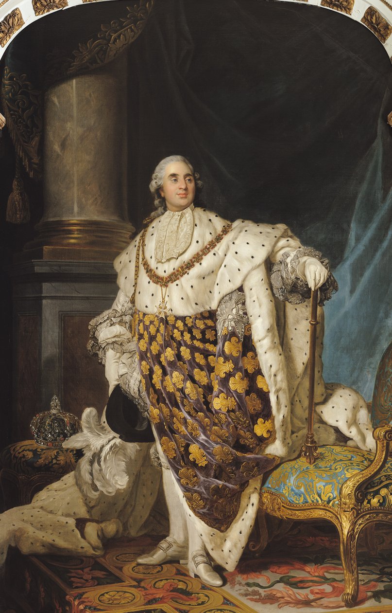 Louis XVI (1754-93) en robes de couronnement, après 1774 - Joseph Siffred Duplessis