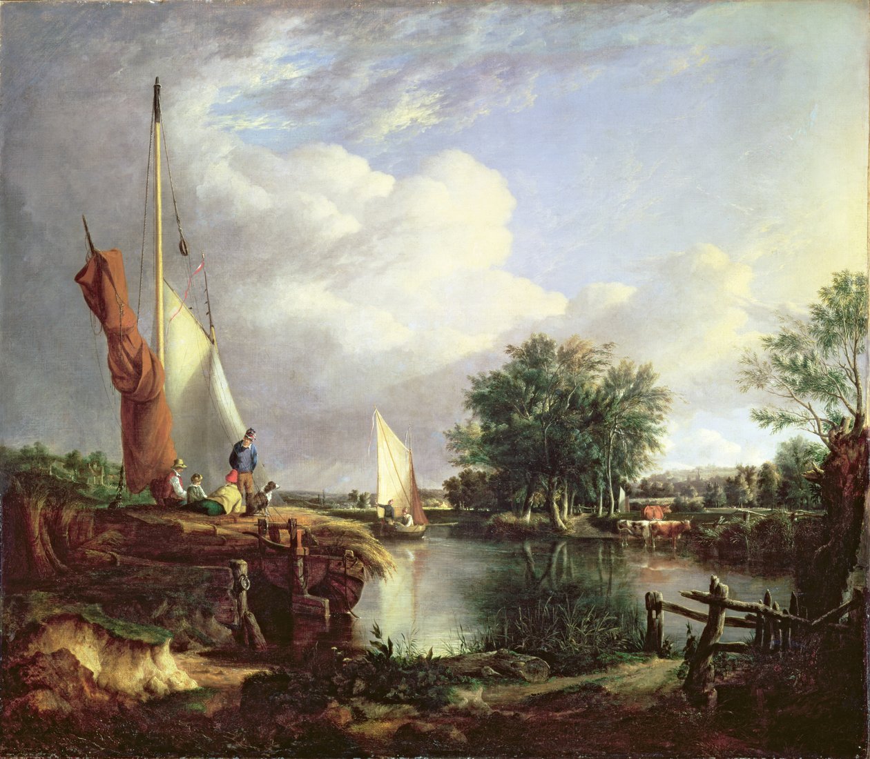 La rivière à Thorpe - Joseph Stannard