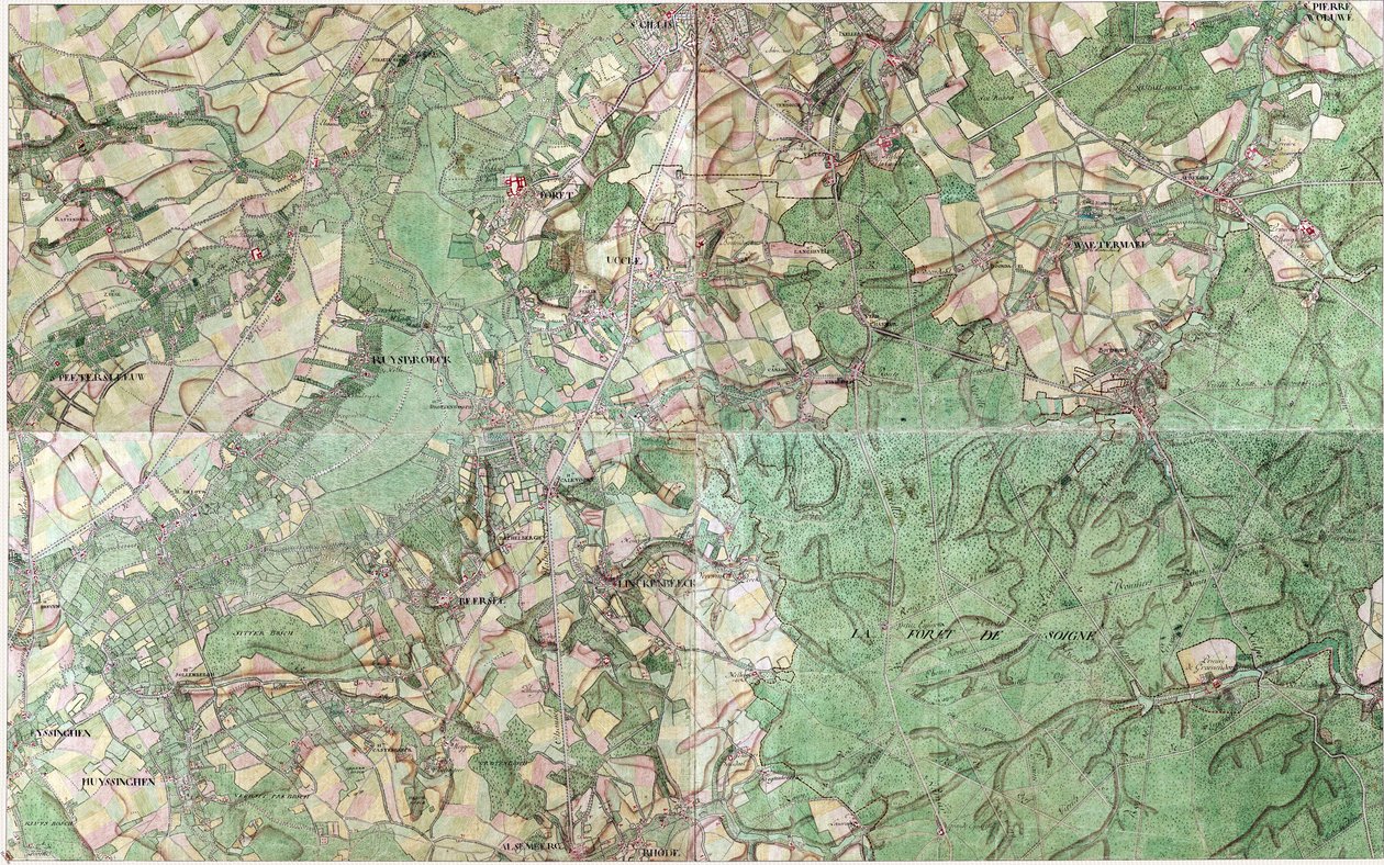 Carte de Uccle - Joseph de Ferraris