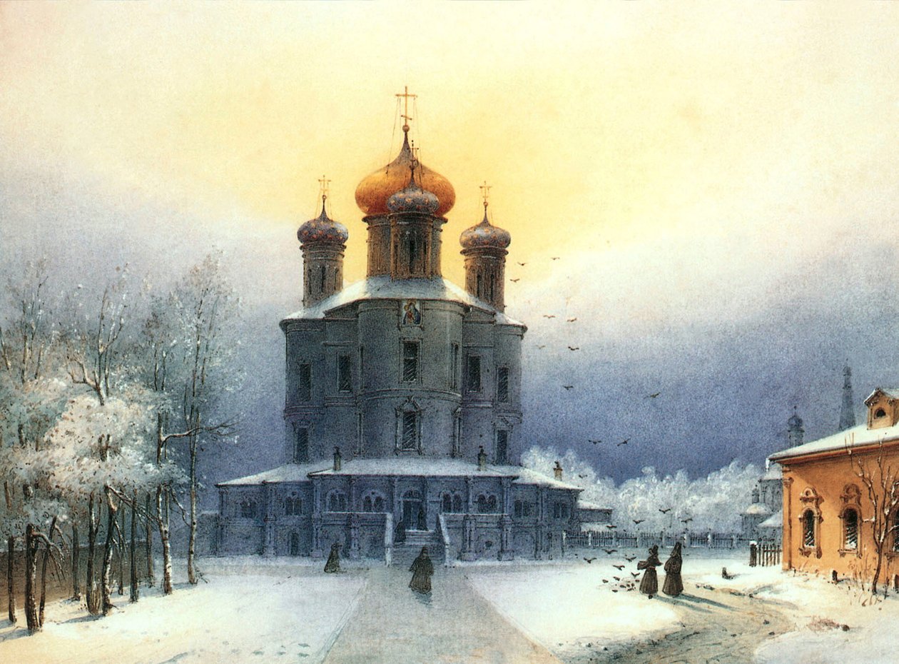 Monastère Donskoï, années 1850 - Joseph Andreas Weiss