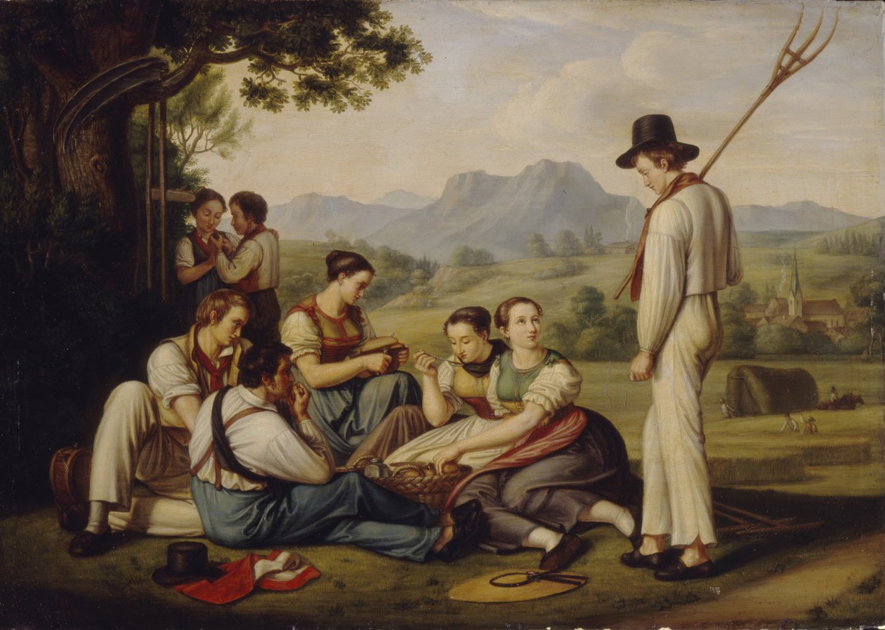 Faucheurs au repos - Joseph Anton Rhomberg