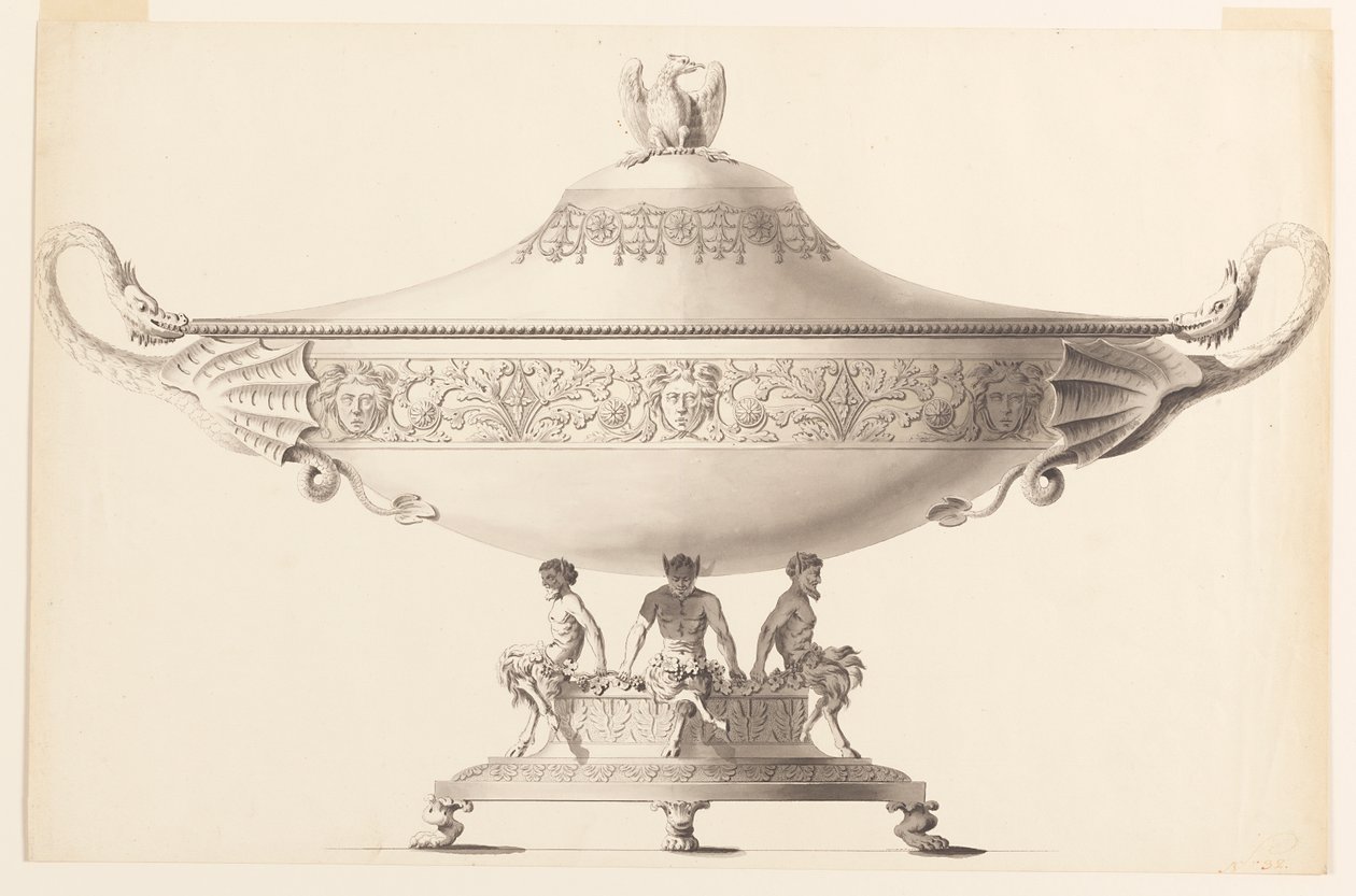 Projet pour une soupière - Joseph Anton Seethaler Ii