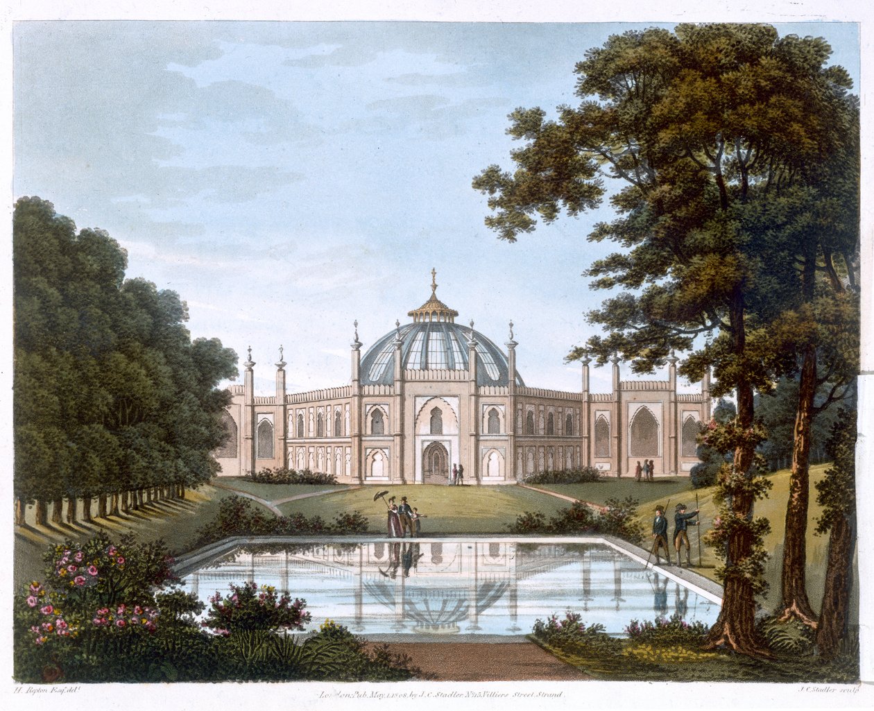 Pavillon de Brighton, Sussex, vers 1816 - Joseph Constantine Stadler