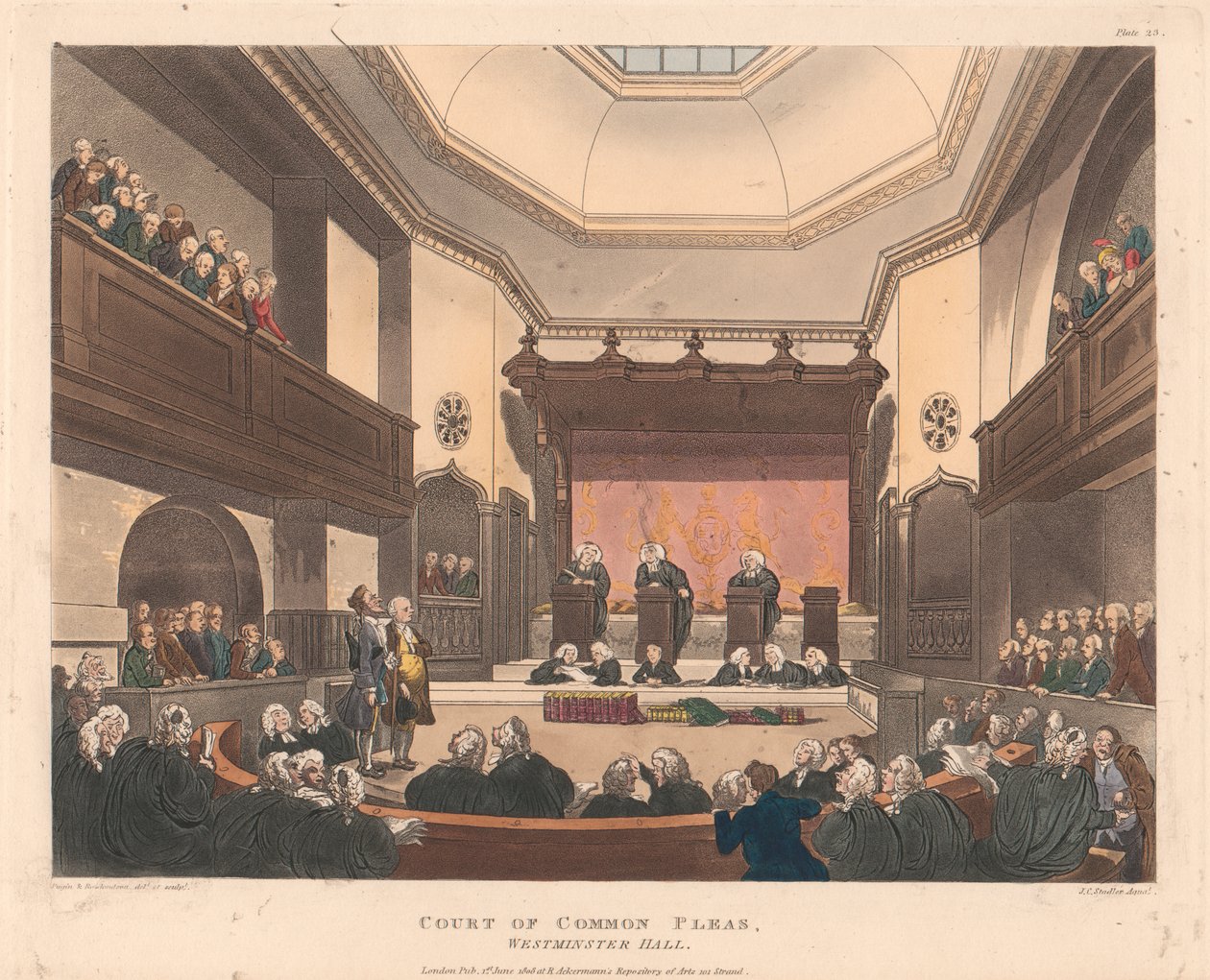 Cour des Plaids Communs, Westminster Hall - Joseph Constantine Stadler