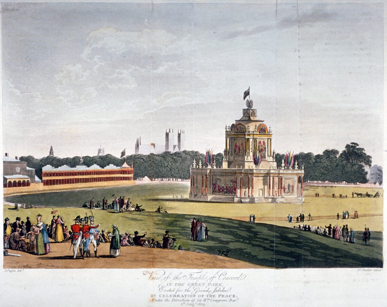 Green Park, Westminster, Londres, 1814 - Joseph Constantine Stadler