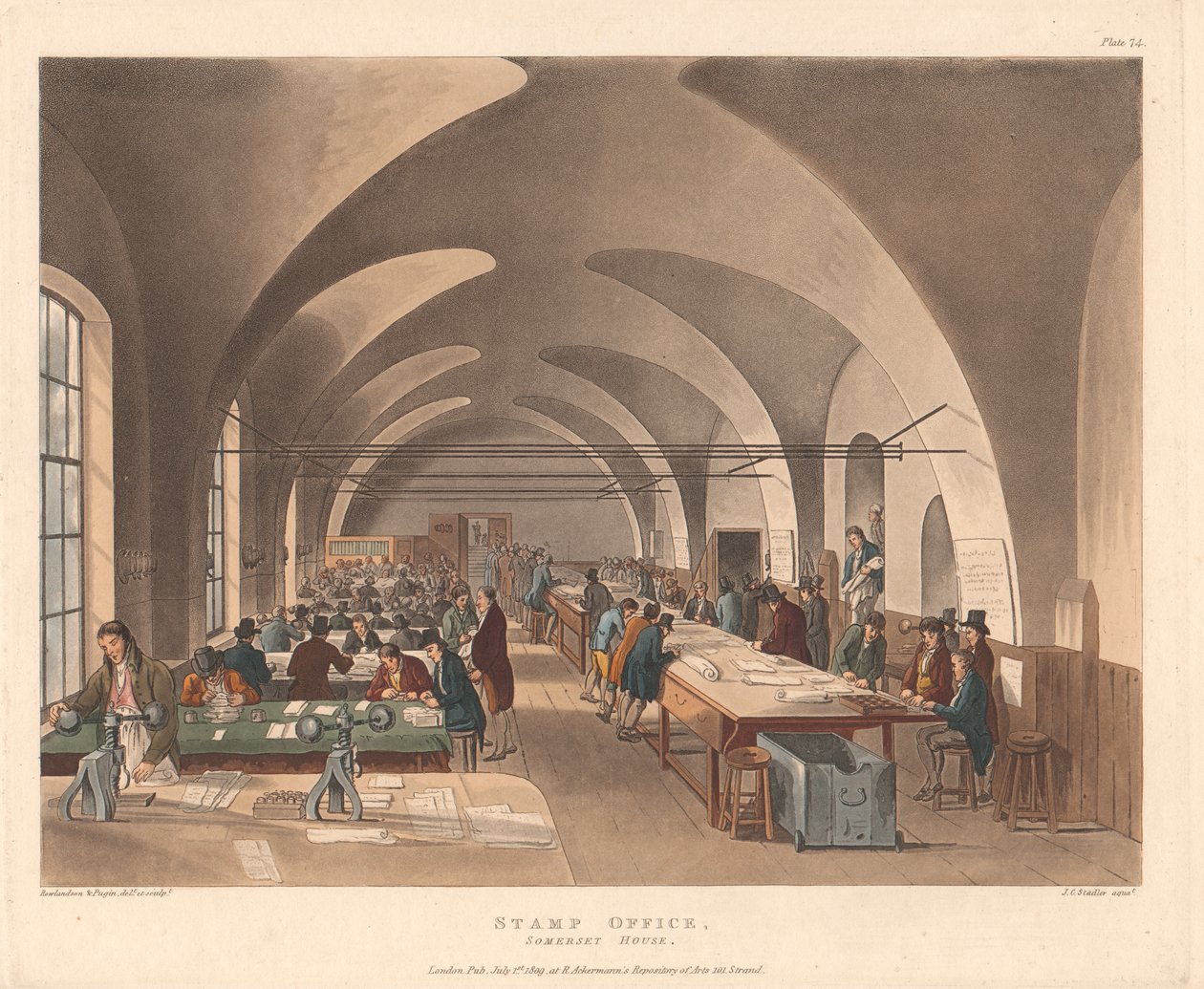 Bureau des timbres, Somerset House - Joseph Constantine Stadler