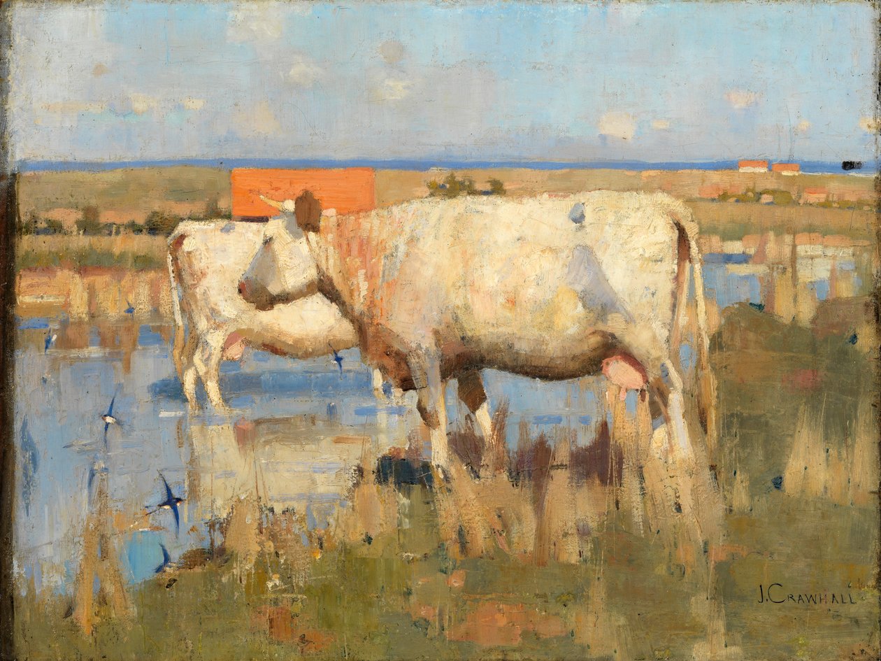 Paysage avec bétail, c.1883-85 - Joseph Crawhall