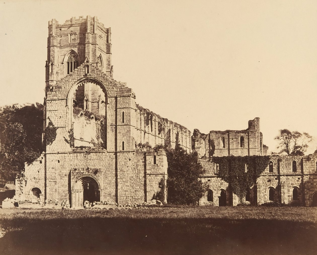 Abbaye de Fountains. Front général occidental - Joseph Cundall