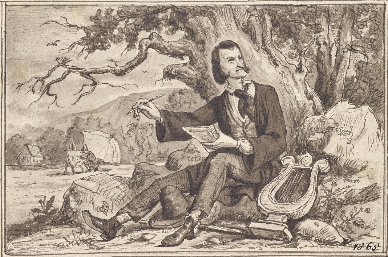 Les arts : poète, lyre, peintre - Joseph Eugen Hörwarter