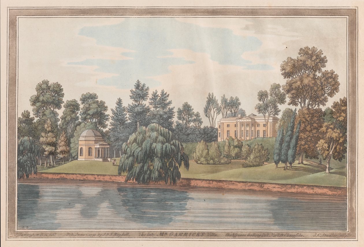 La villa du défunt M. Garrick - Joseph Farington