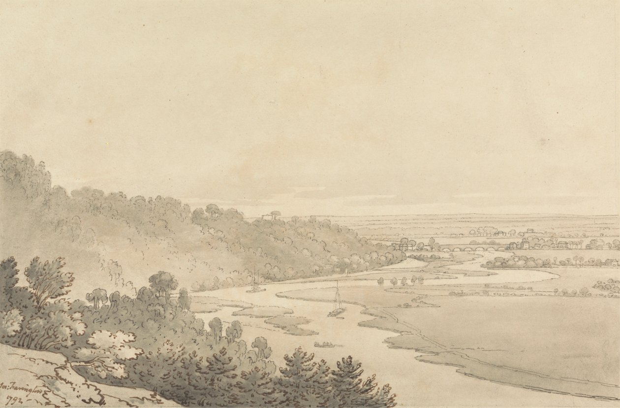 Vue de Taplow et Maidenhead depuis Cliveden - Joseph Farington