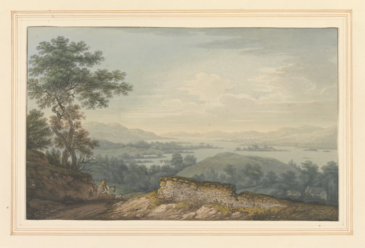 Vue sur Windermere et Great Island - Joseph Farington