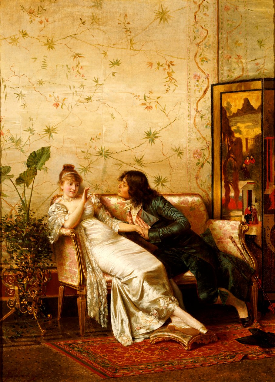 Une avance amoureuse - Joseph Frederick Charles Soulacroix