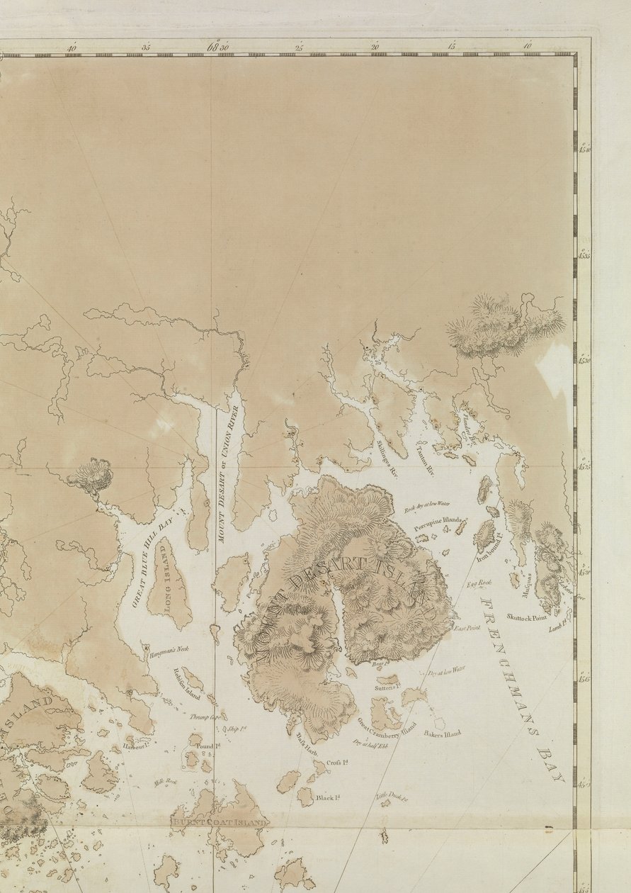 Baie de Penobscot (détail) - Joseph Frederick Wallet DesBarres