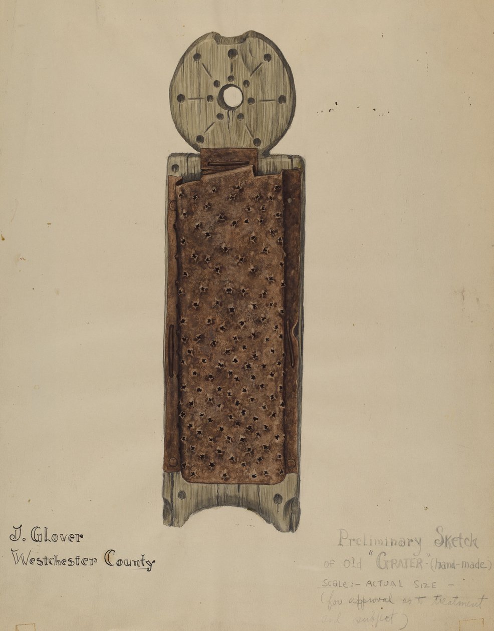 Râpe faite à la main - Joseph Glover