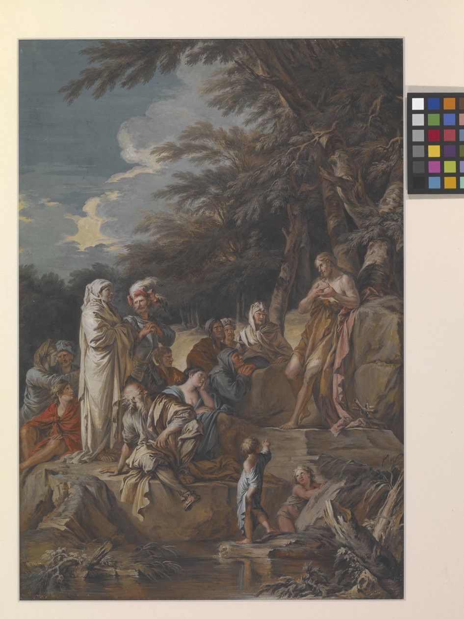 Saint Jean prêchant dans le désert - Joseph Goupy