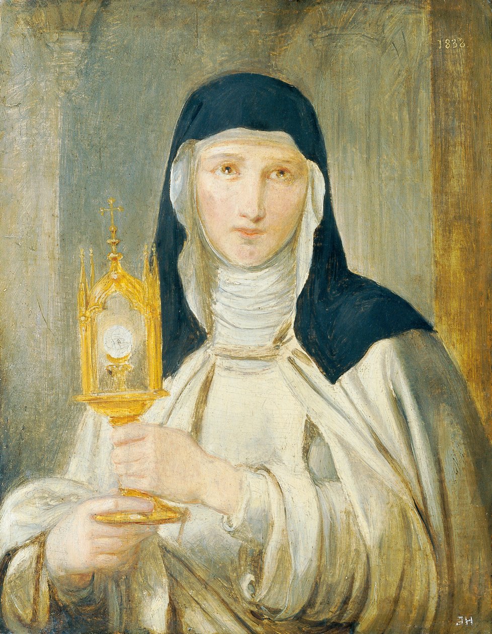 Sainte Catherine avec ostensoir - Joseph Hasslwander