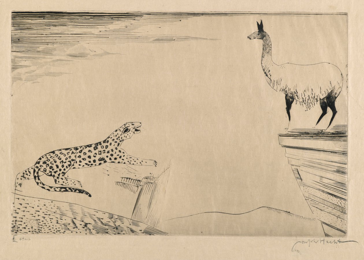 Jaguar et Lama - Joseph Hecht