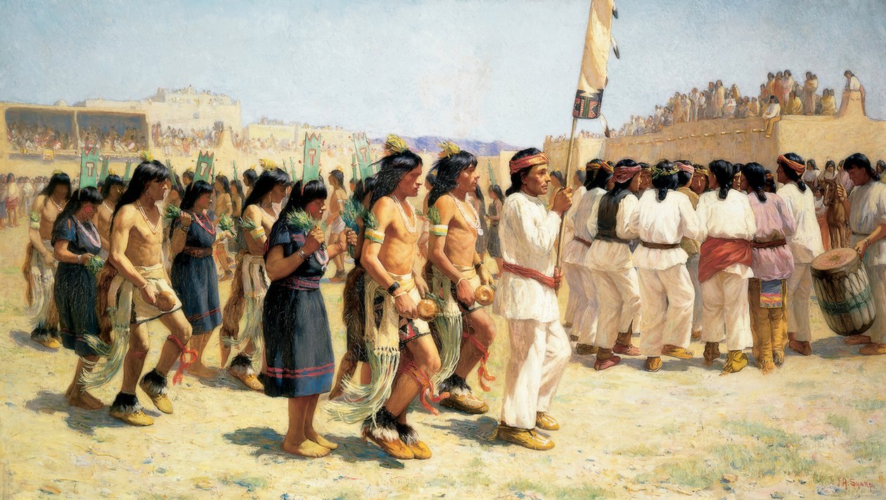 La danse de la récolte - Joseph Henry Sharp