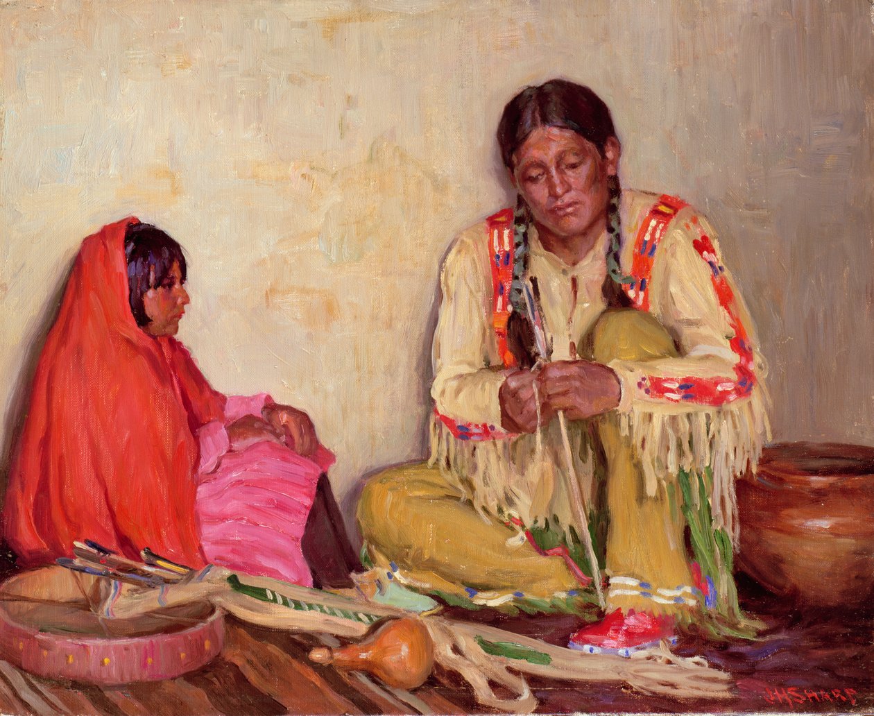 Plumage des flèches - Joseph Henry Sharp