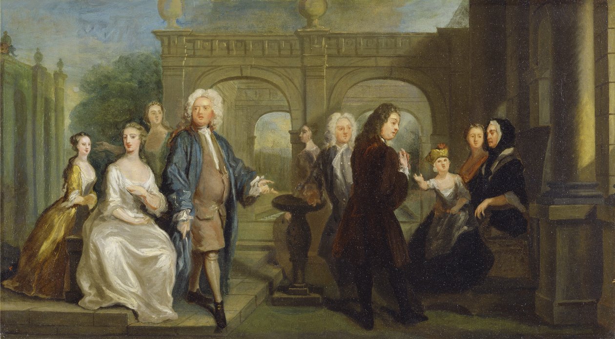 Conversation familiale, c.1730 - Joseph Highmore