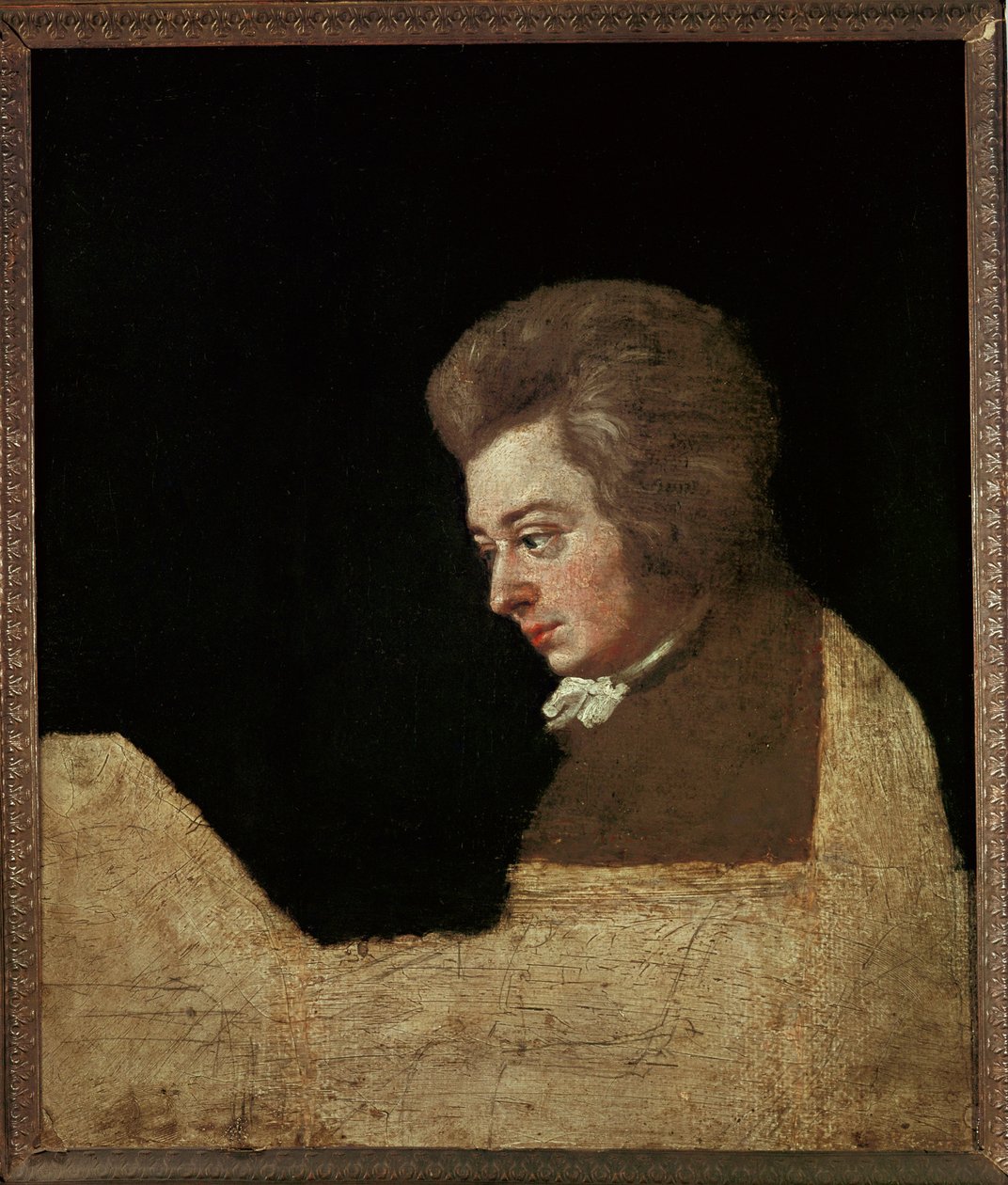Wolfgang Amadeus Mozart ... (huile sur toile) - Joseph Lange