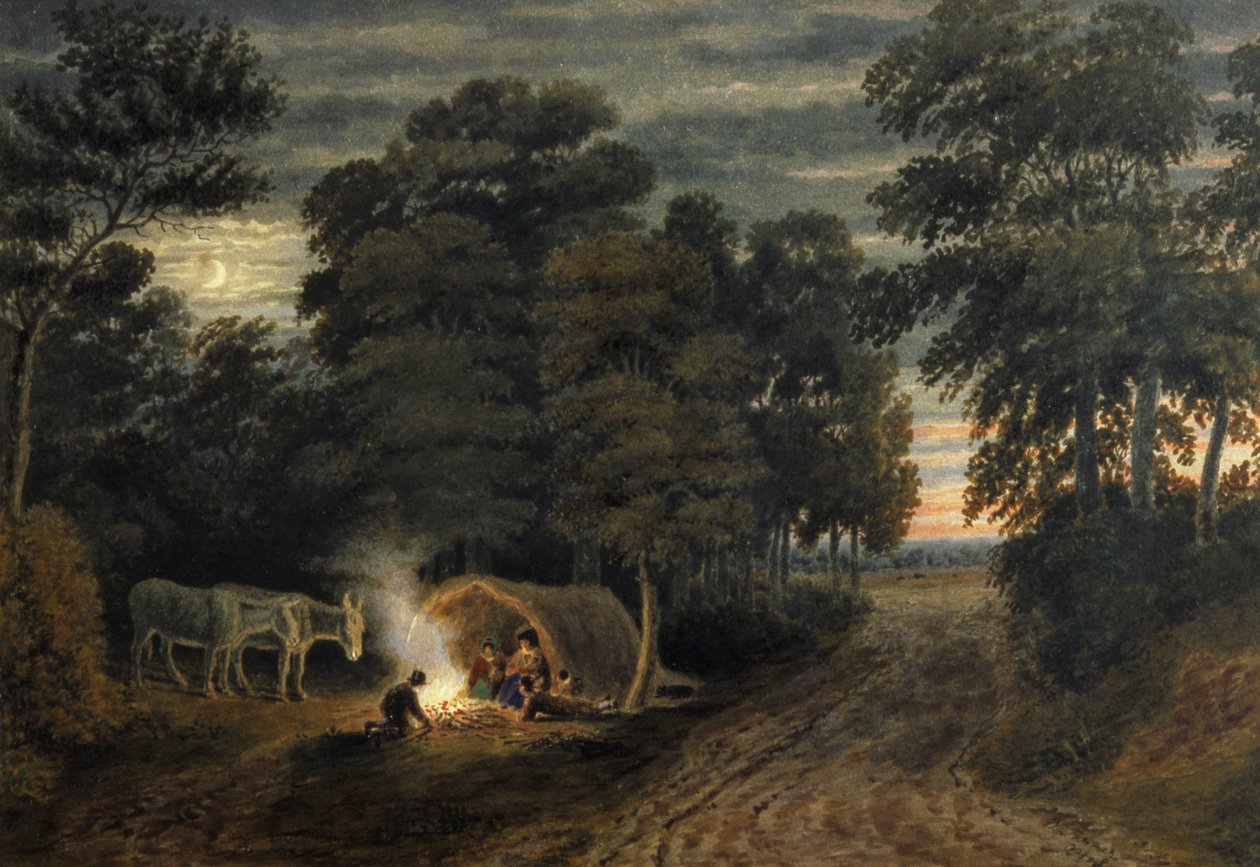 Un camp de gitans - Joseph Mallord William Turner
