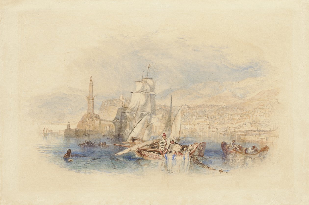 Gênes, vers 1832 - Joseph Mallord William Turner