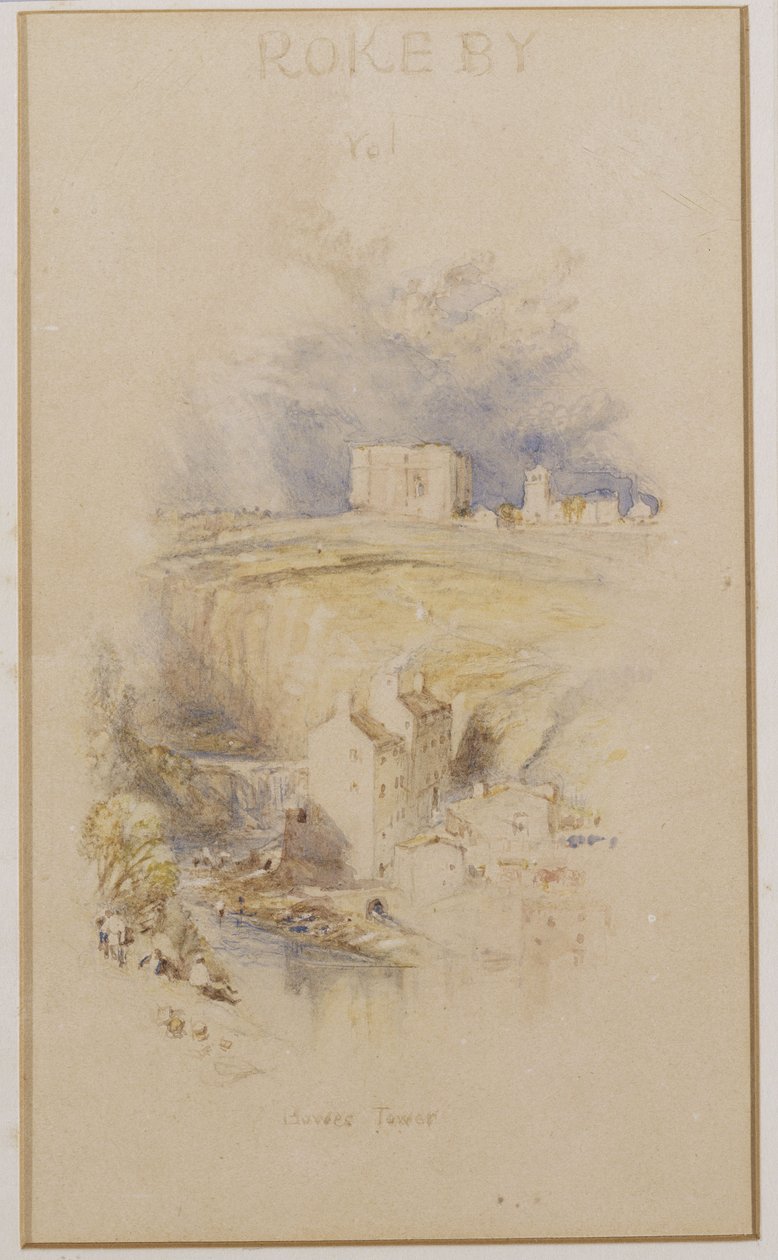 La tour Bowes, vers 1833 - Joseph Mallord William Turner