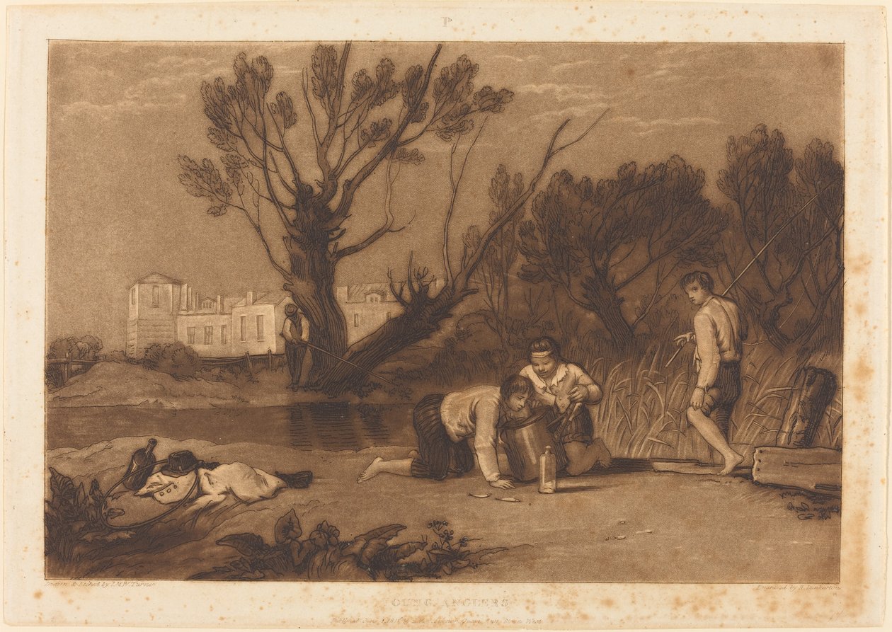 Jeunes pêcheurs - Joseph Mallord William Turner and Robert Dunkarton