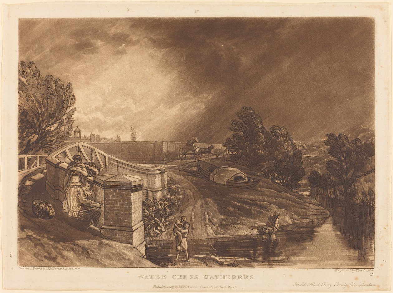 Cueilleurs de cresson - Joseph Mallord William Turner and Thomas Goff Lupton