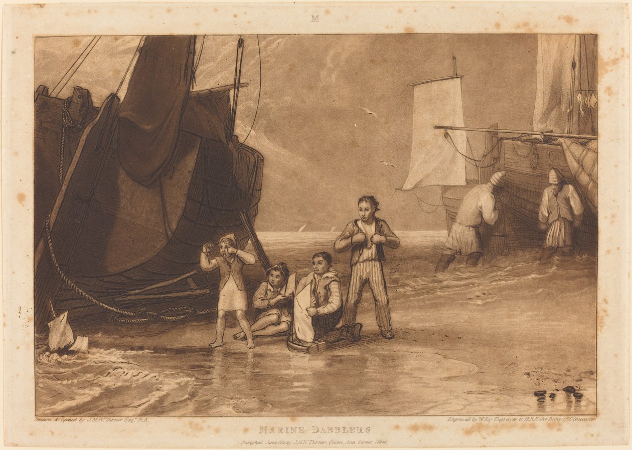 Baigneurs marins - Joseph Mallord William Turner and William Say