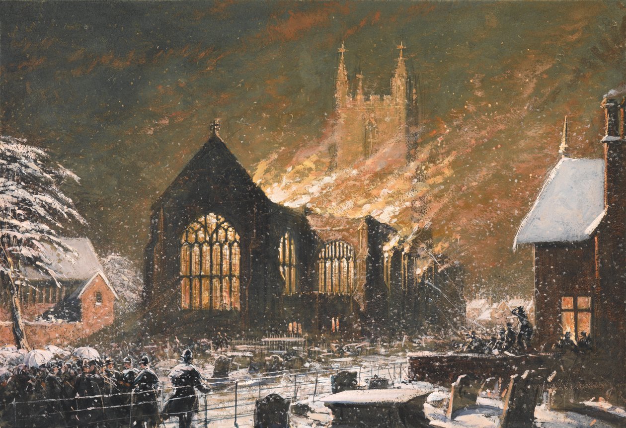 Église de Croydon en Feu, 5 Janvier - Joseph Nash