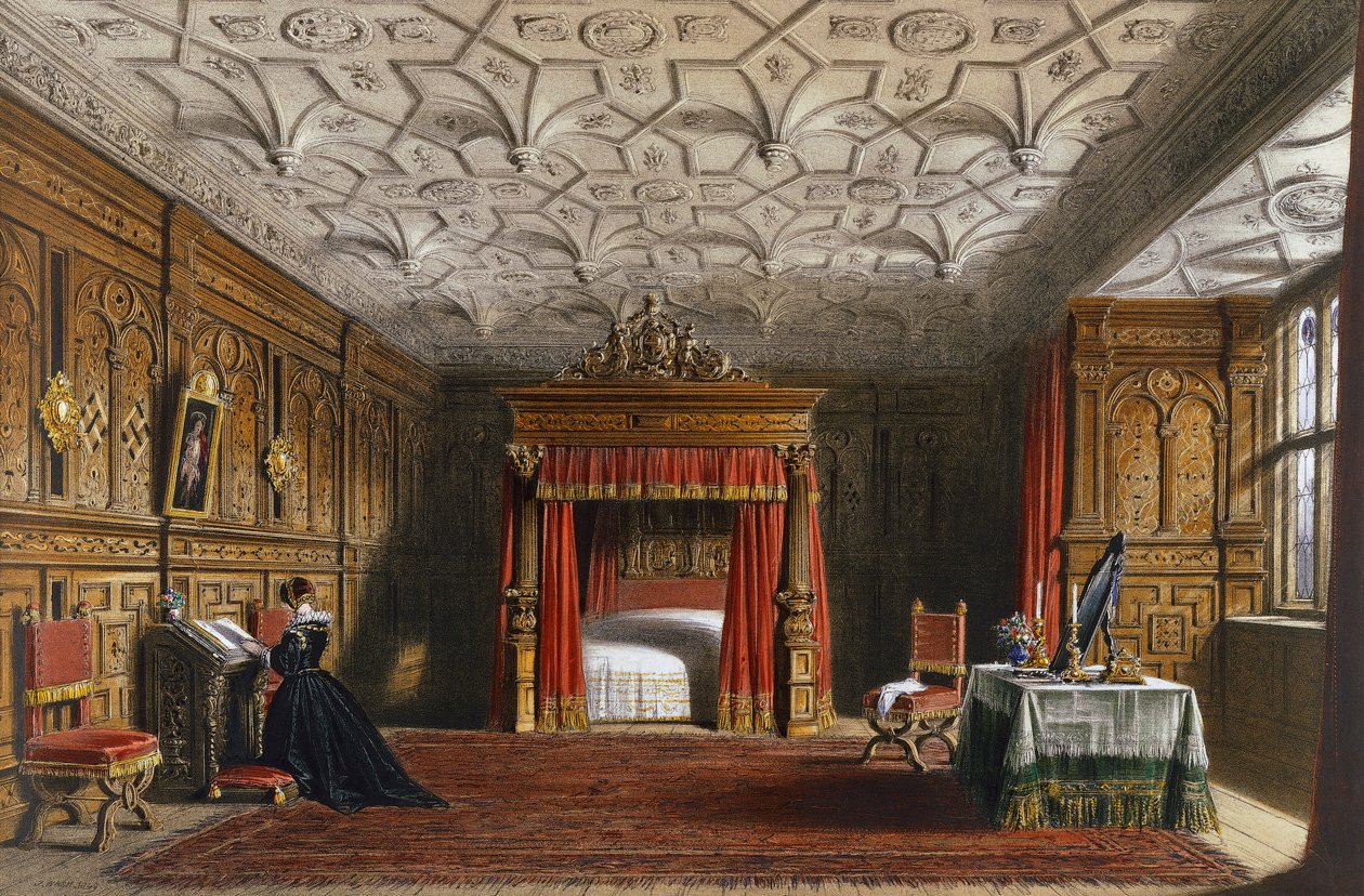 Chambre incrustée, Sizergh, Westmoreland - Joseph Nash
