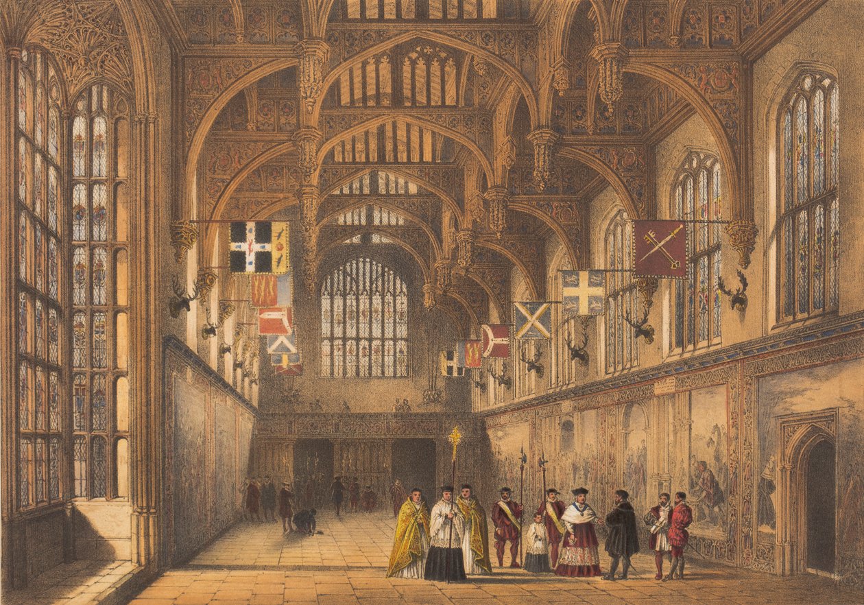 La grande salle - Joseph Nash