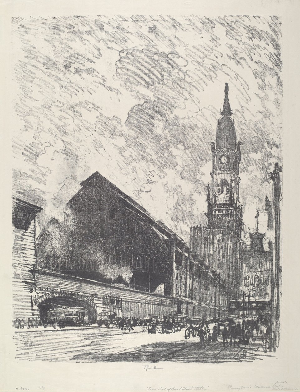 Gare de Broad St., 1912 - Joseph Pennell