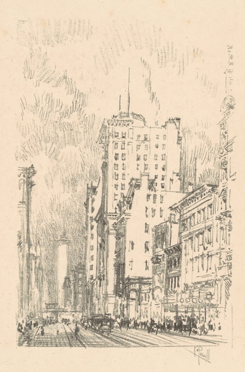 Broadway, au-dessus de la Vingt-Troisième Rue, 1904 - Joseph Pennell