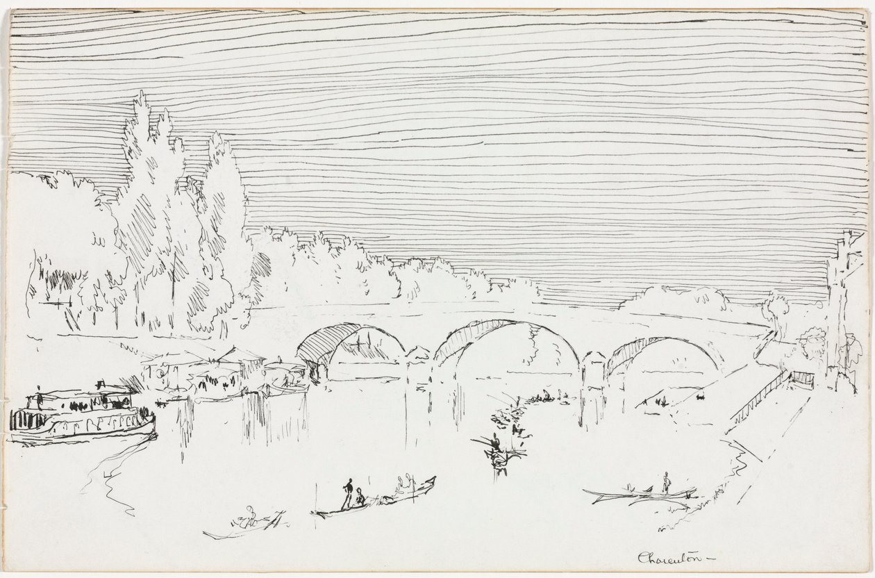 Charenton-le-Pont, vers 1893 - Joseph Pennell