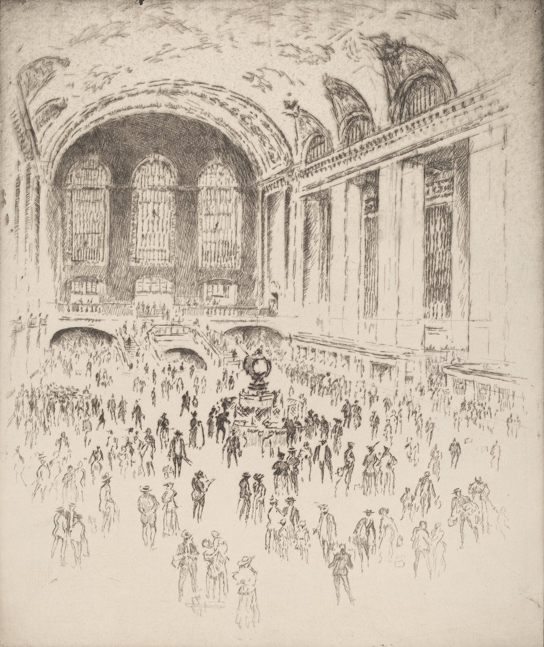 Concourse, Grand Central, New York - Joseph Pennell