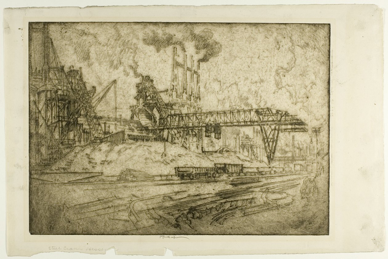 Grues, Bessemer - Joseph Pennell