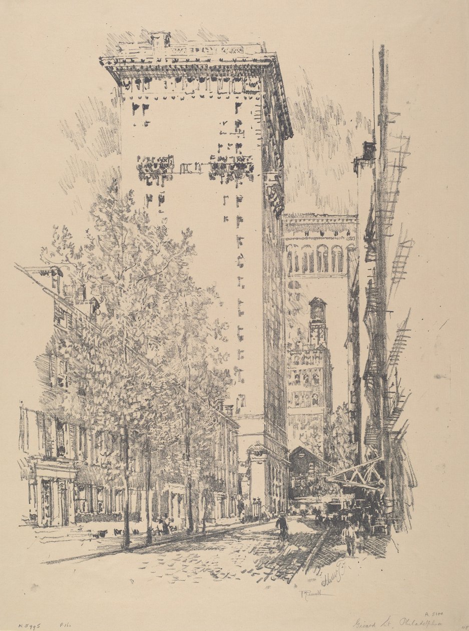 Rue Girard, 1912 - Joseph Pennell