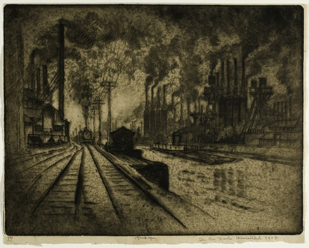 Dans les travaux, Homestead - Joseph Pennell