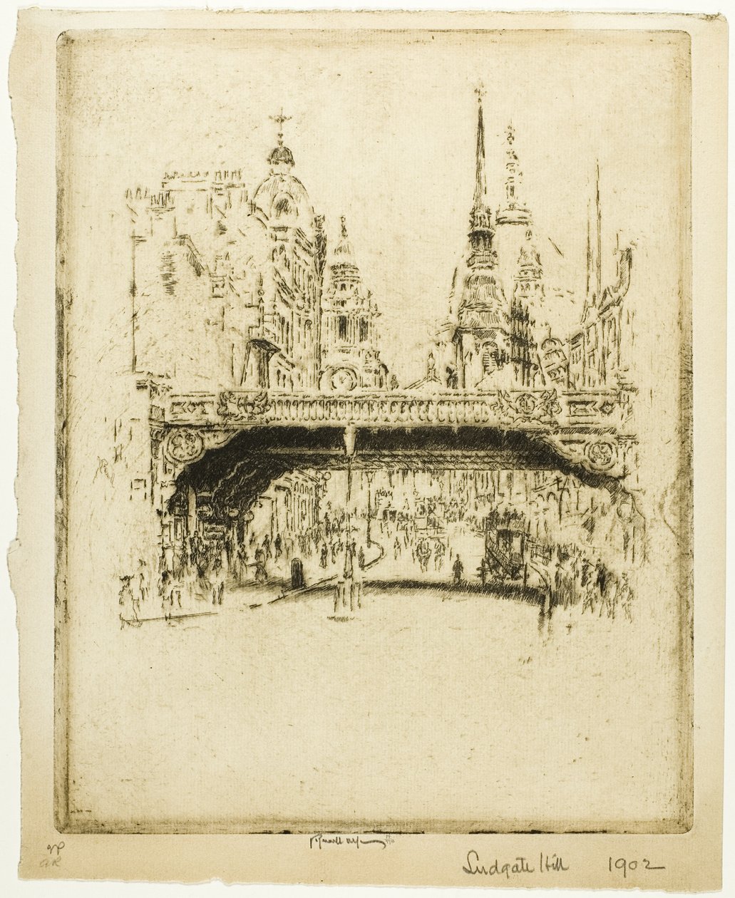 Ludgate Hill - Joseph Pennell