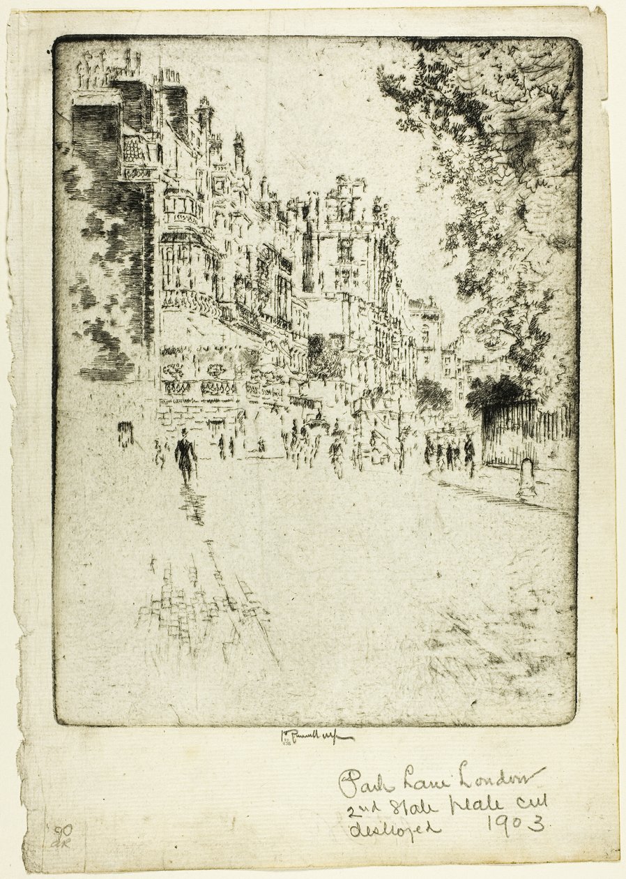 Park Lane - Joseph Pennell