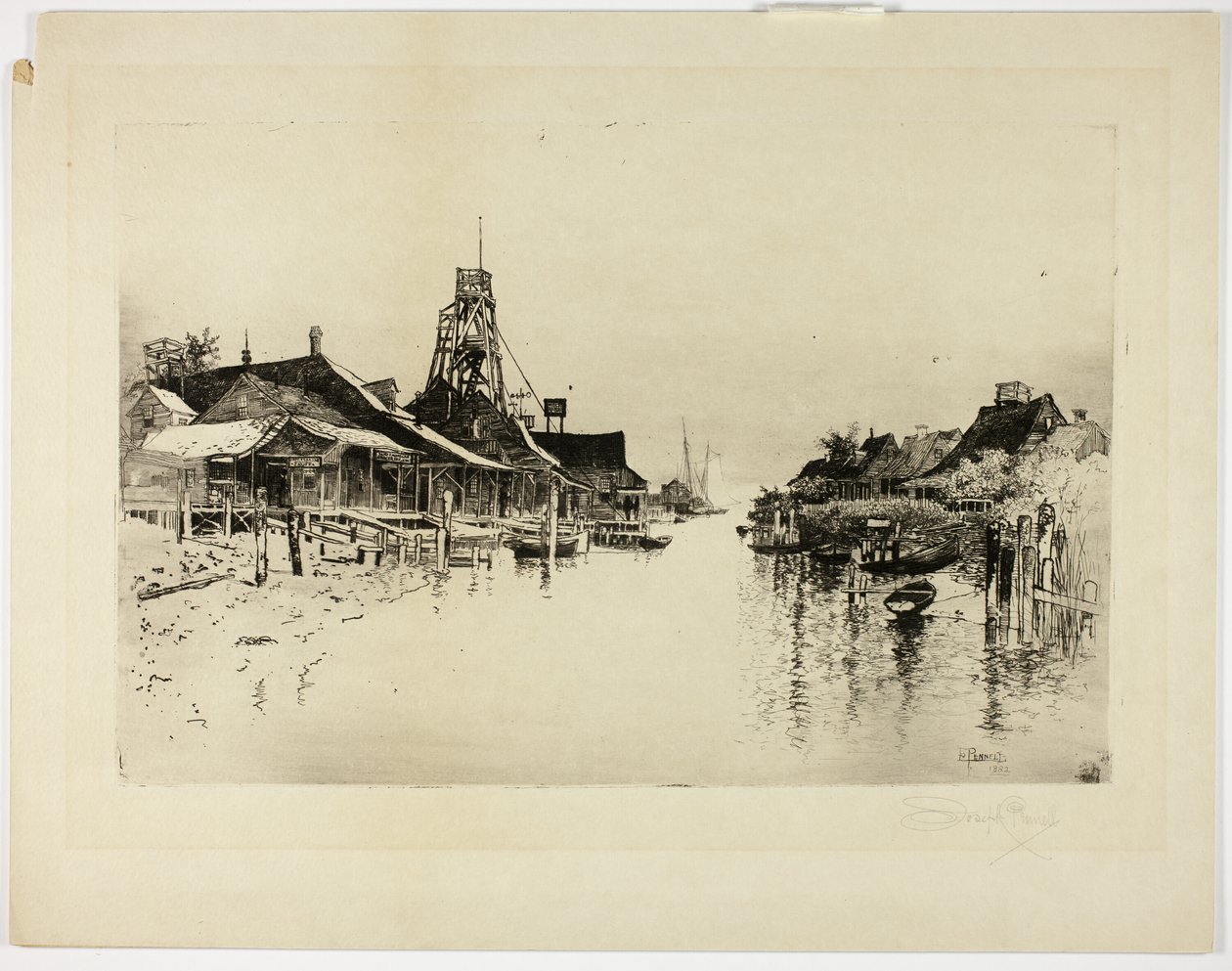 Pilot Town, La. - Joseph Pennell