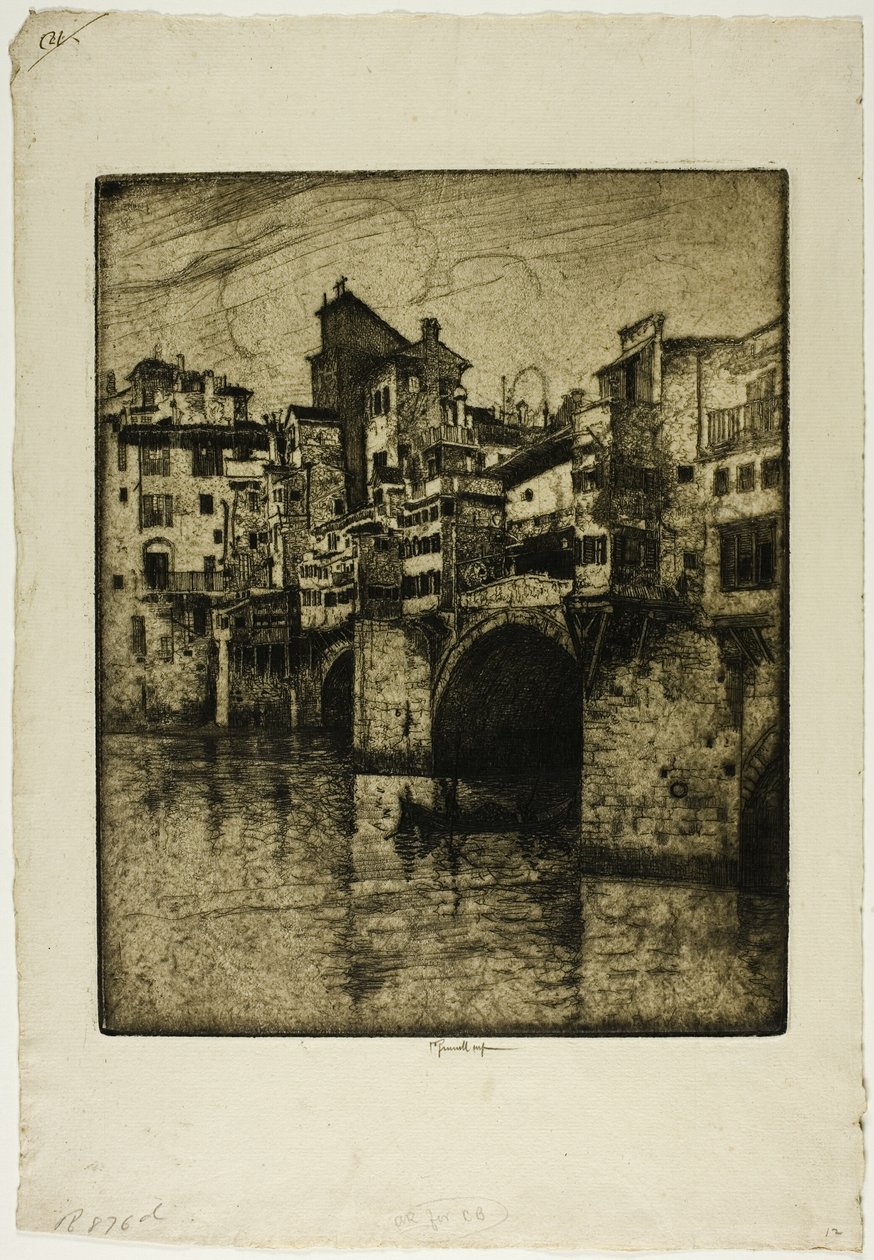 Ponte Vecchio, Florence - Joseph Pennell