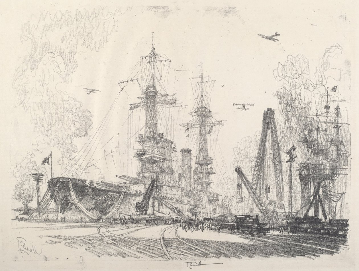Prêt à partir, 1917 - Joseph Pennell