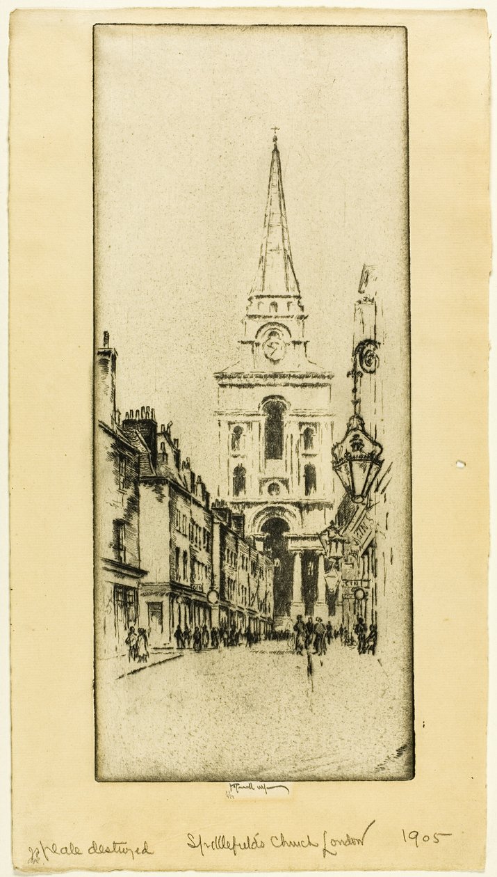 Église de Spitalfields - Joseph Pennell