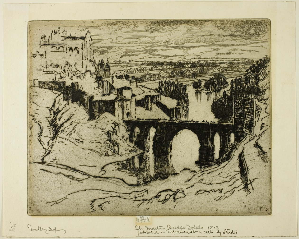 Pont Saint-Martin, Tolède - Joseph Pennell